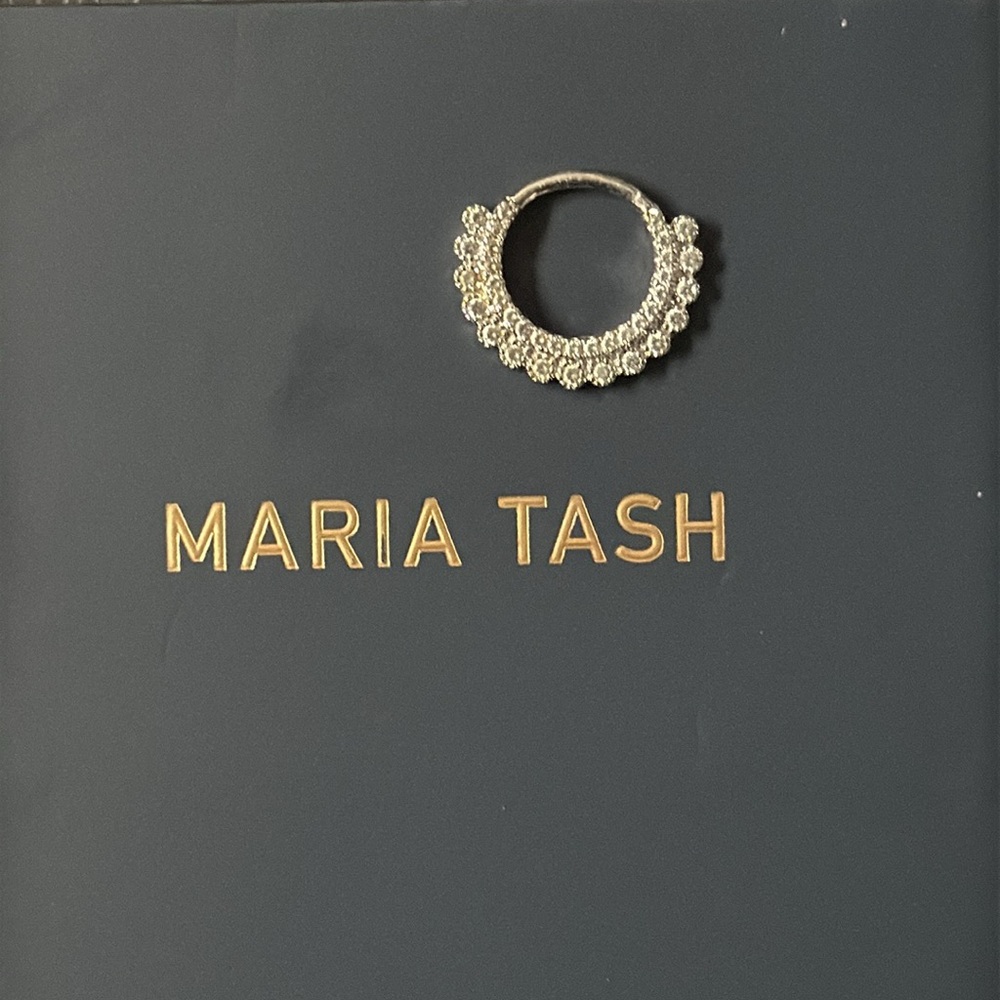 Maria Tash white gold  Hoop Earring